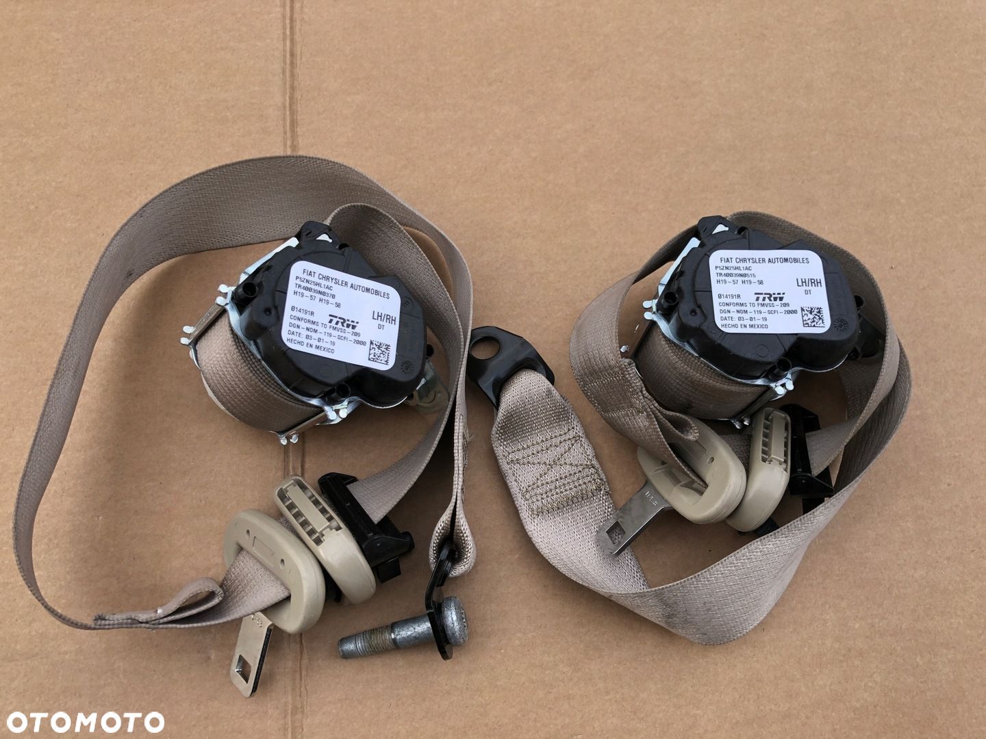 DODGE RAM 1500 V 19 2019-2024 PAS BEZPIECZEŃSTWA PRAWY LEWY TYŁ - 1