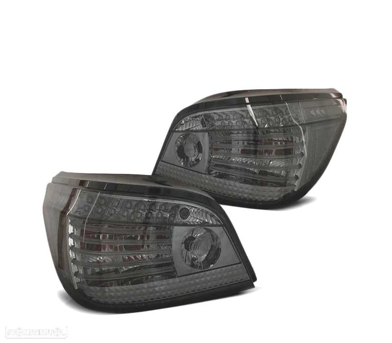FAROLINS TRASEIROS BMW E60 LCI 07-09 DINÂMICAS COM INTERMITENTE LED FUMADO - 2