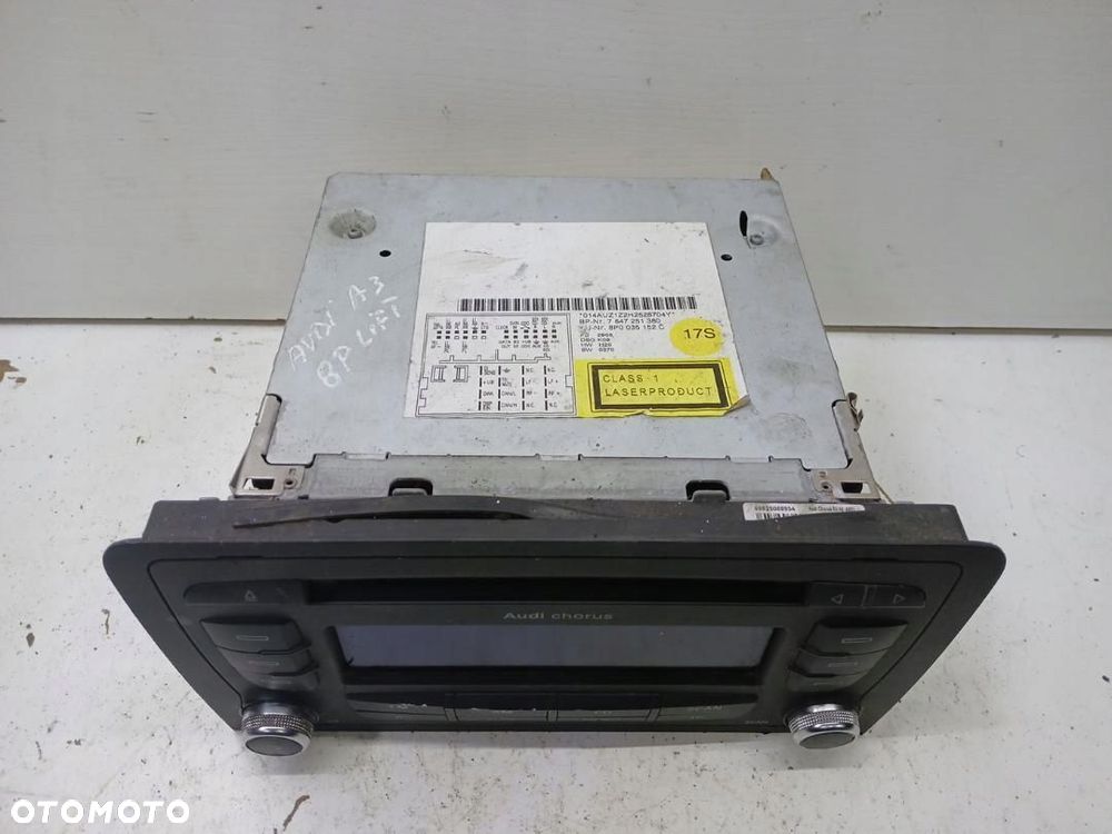 RADIO SAMOCHODOWE FABRYCZNE AUDI A3 8P CHORUS 8P0035152C - 2