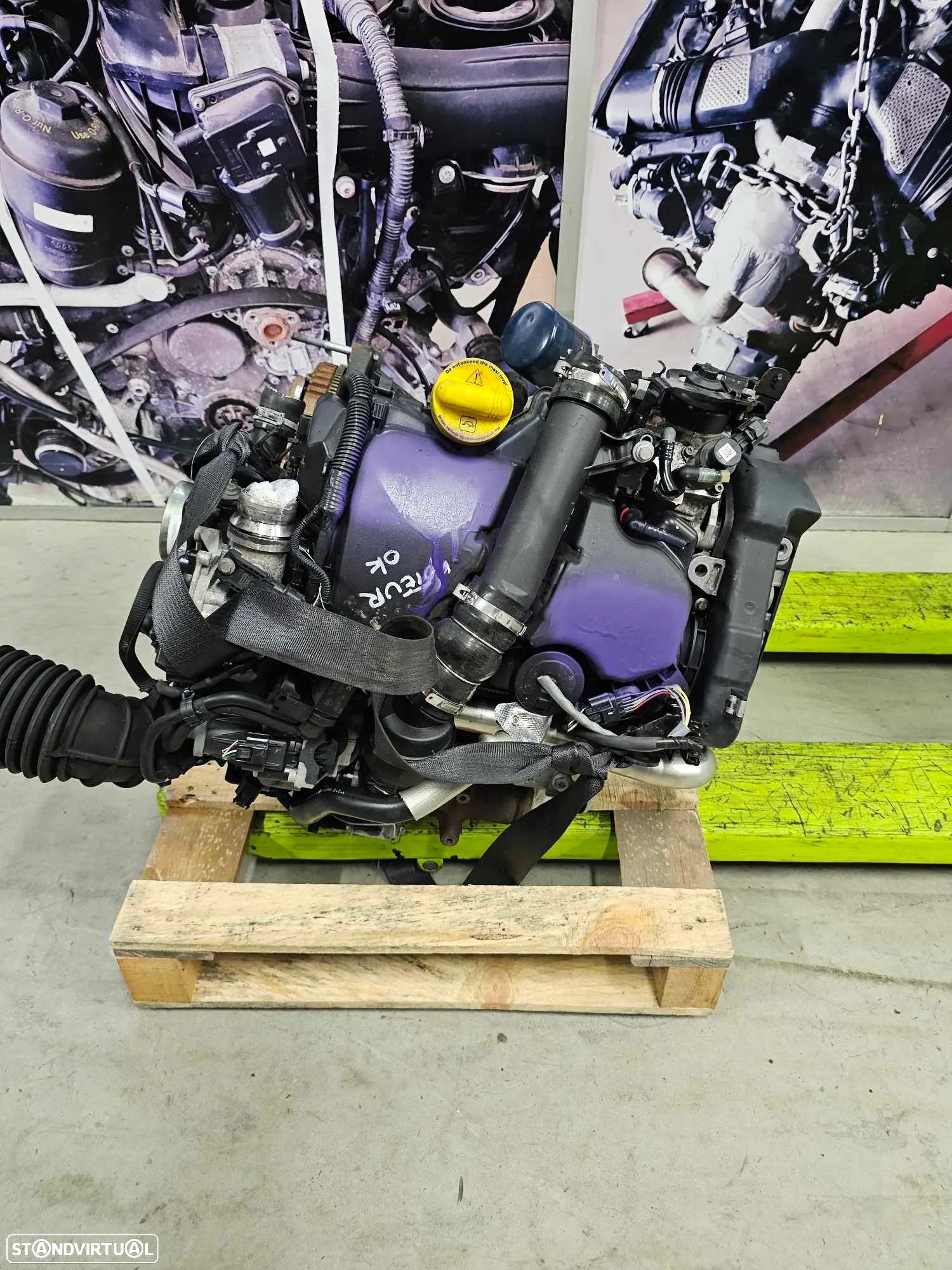 Motor Clio IV 1.5 DCI 2017 ref K9K 638 - 1