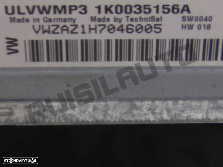 Rádio 1k003_5156a Vw Caddy Iii (2k) [2003_2015] 1.9 Tdi - 6