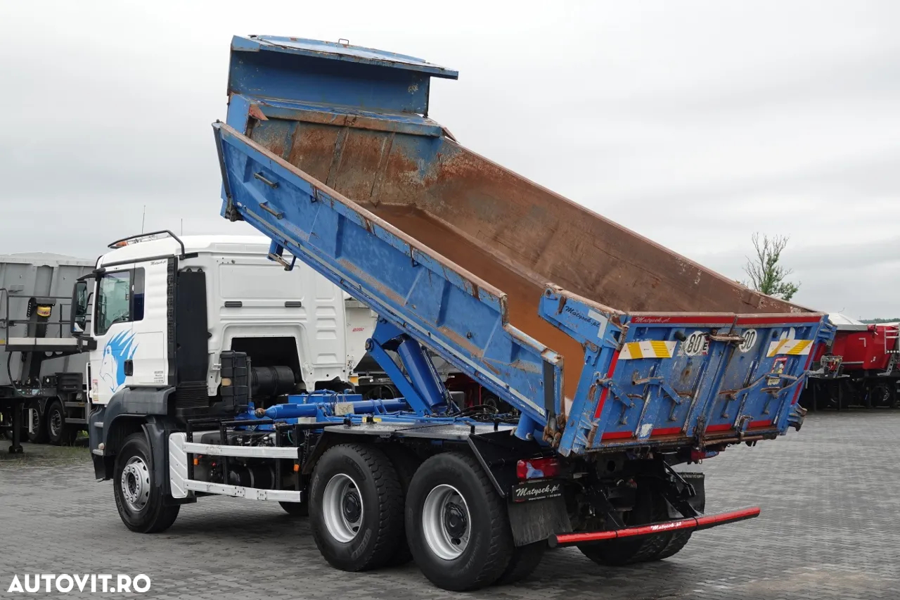 MAN TGS 26.360 / 6x4 / 2 FETE TIPPER / HYDROBRA / BORDMATIC / IMPORTAT - 2