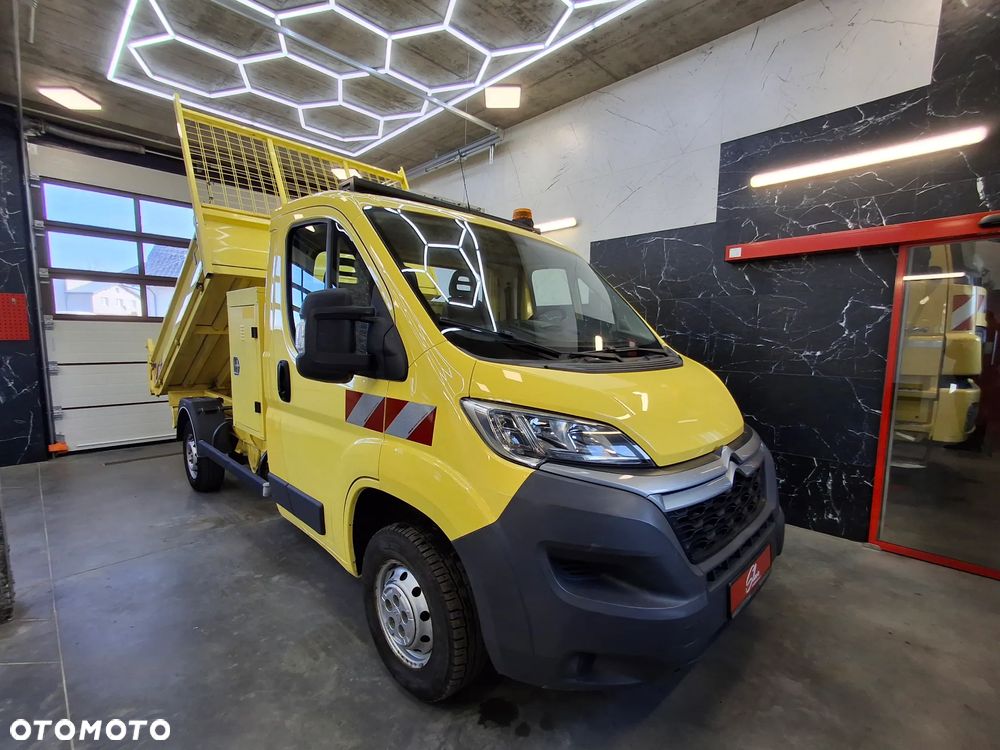 Citroën Jumper Wywrotka Kipper Hak Skrzynia Narzędziowa Za Kabiną Wersja Lift Oświetlenie Ostrzegawcze Służba Drogowa Tempomat - 19