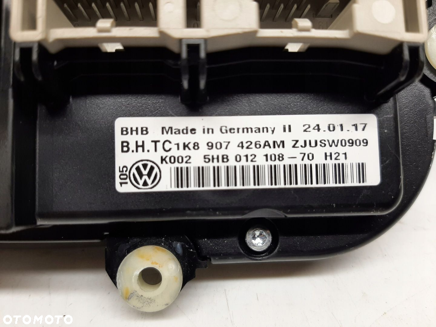 VW CADDY III LIFT DRUGI 2015-20 PANEL NAWIEWU KLIMATYZACJI 1K8907426AM - 3