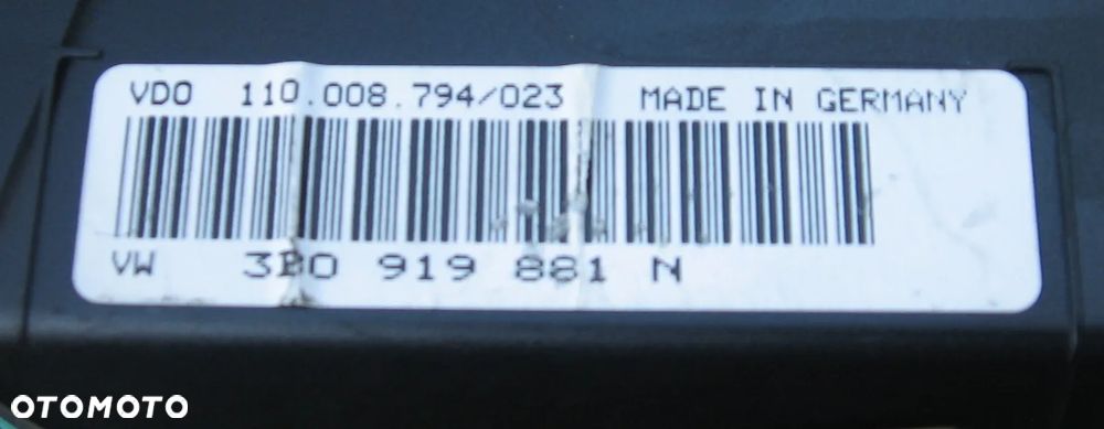licznik zegar tacho PASSAT B5 1.9 TDI 3B0919881N VOLKSWAGEN - 3