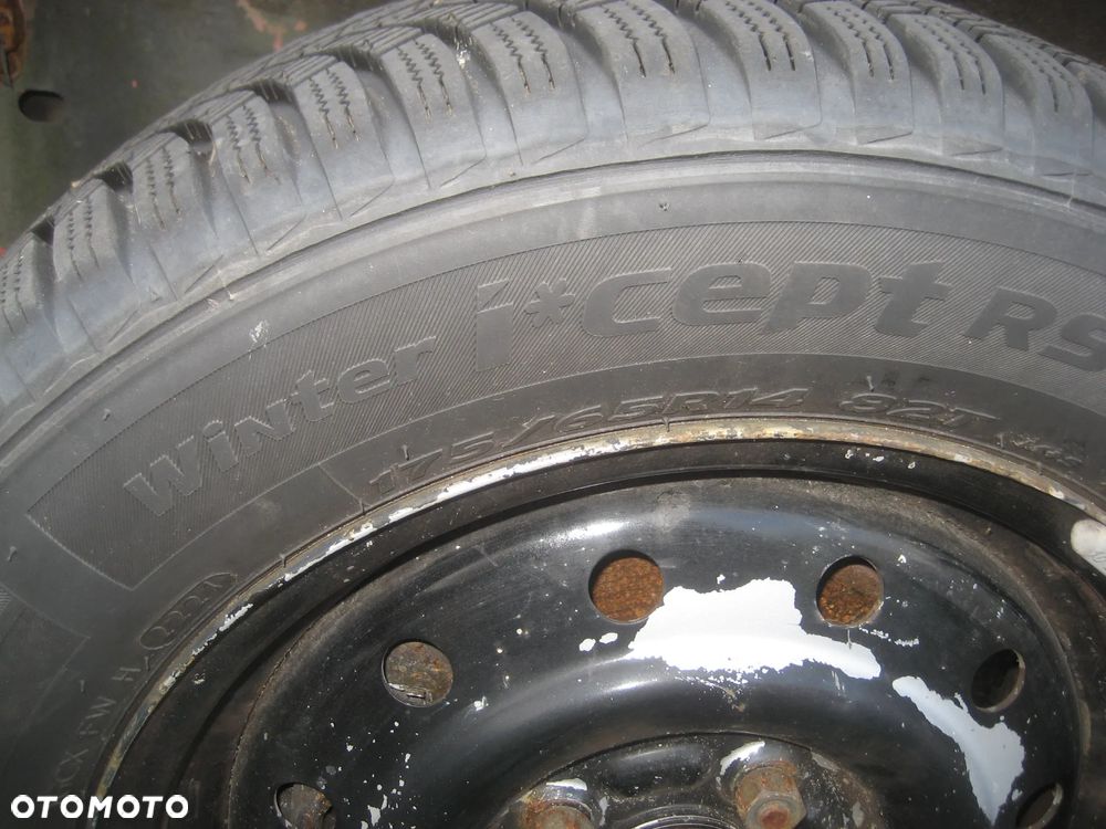daihatsu sirion 05-10r felgi 14x5j et40 4x100 opona zima 14x65x175 4szt. - 5