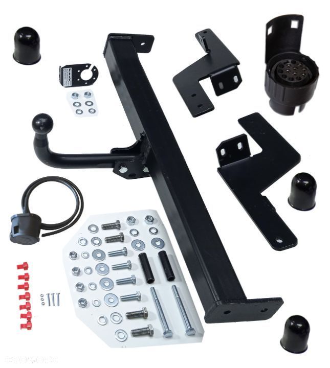 HAK HOLOWNICZY + WIĄZKA + GNIAZDO 7PIN RENAULT LAGUNA 2 II HATCHBACK + HTB + KOMBI + 5D od2001 - 11