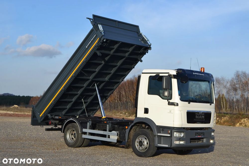 MAN TGM 15.250 15.290 Nowy 3-stronny WYWROT Kiper WYWROTKA Blokada mostu Manual Klima Ładowność 8760 - 5