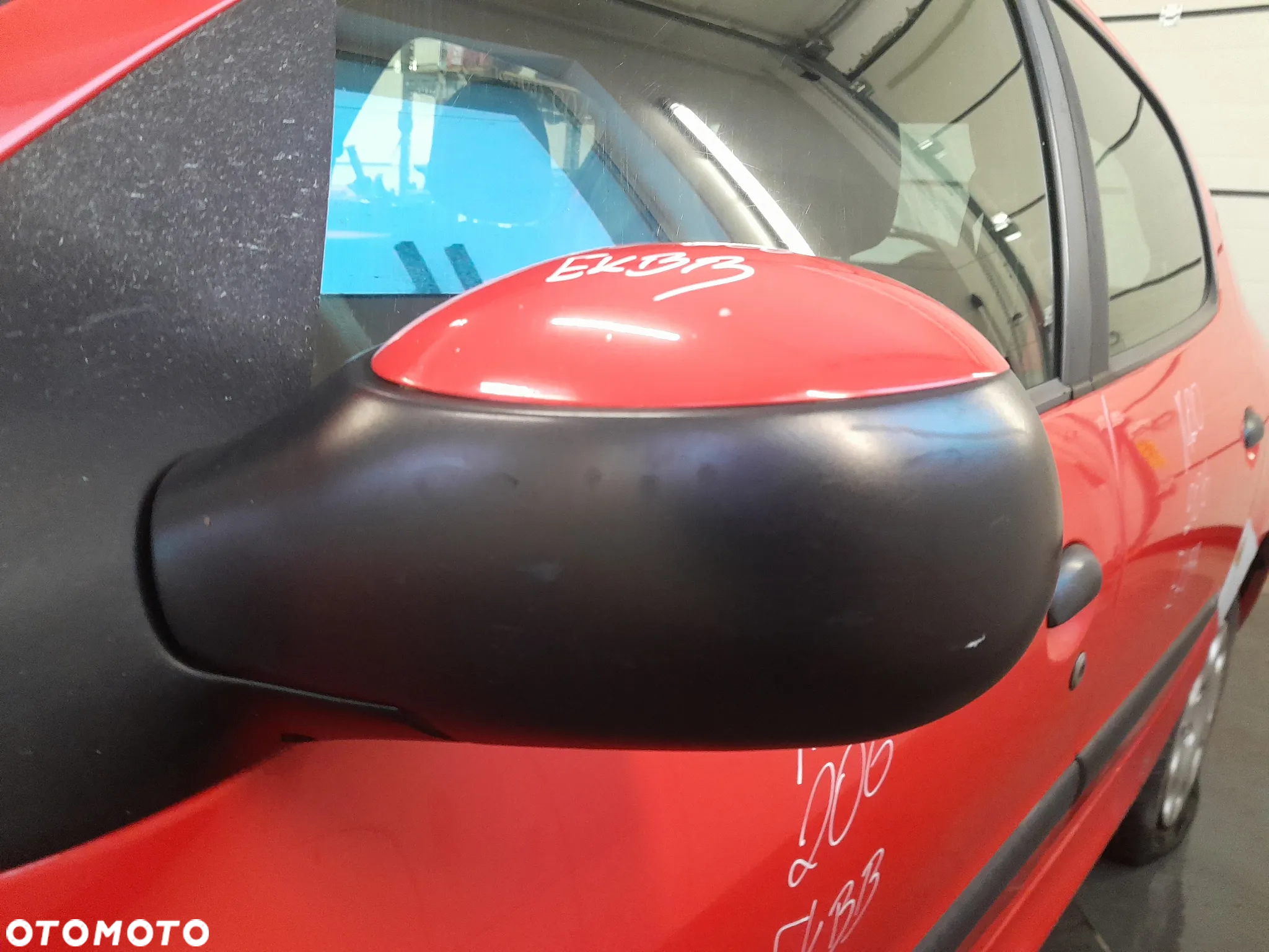 PEUGEOT 206 LUSTERKO LEWE PRZEDNIE LEWY PRZÓD MANUALNE KOLOR: EKBB - 2