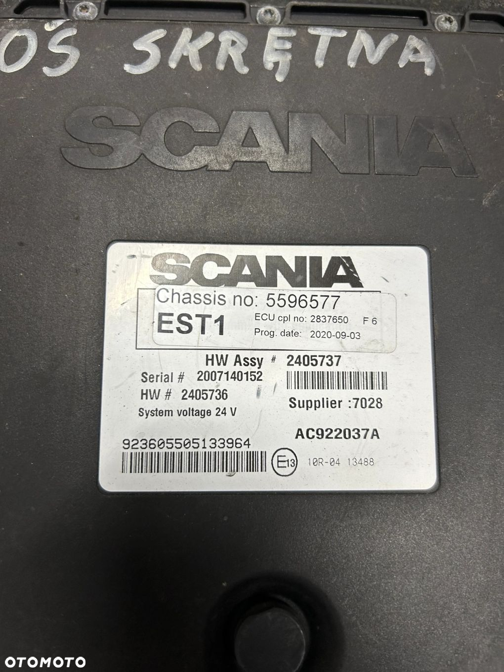 STEROWNIK OSI SKRĘTNEJ EST 1 SCANIA NTG - 2
