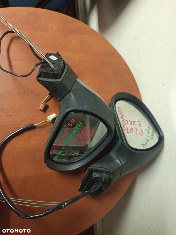 LUSTERKO PEUGEOT 207 MANUALNE LEWE LUB PRAWE 2PIN - 2