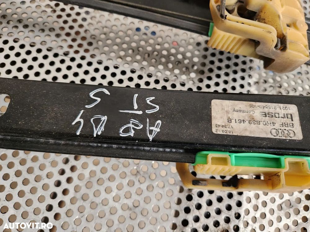 Macara Geam Electrica Completa Cu Motoras Fata Spate Audi A8 D4 4H An 2010-2011-2012-2013-2014-2015 - 7