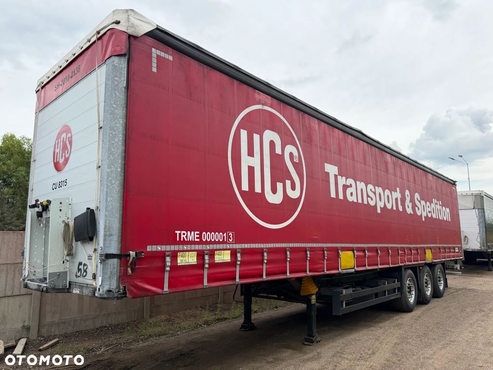 Schmitz Cargobull FIRANKA / OPONY JAK NOWE / Z PEŁNYM WYPOSAŻENIEM DO ZAŁADUNKU PASY, BELKI, MATY, NAROŻNIKI / KILKA SZTUK !! - 2