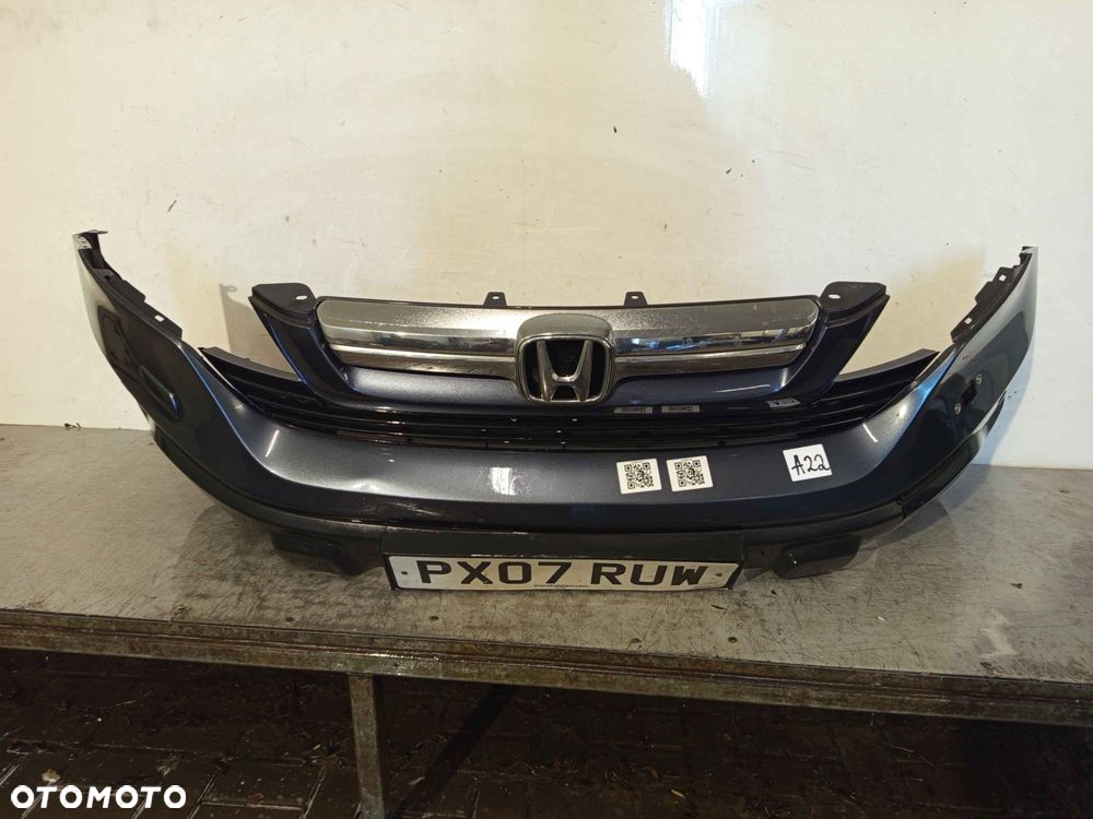 + ZDERZAK PRZÓD PRZEDNI HONDA CRV CR-V 3 III NH684P SZARY PDC CZUJNIKI SPRYSKIWACZE LAMP XENON HALOGENY - 1