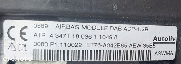 ford transit courier 14-23r poduszka airbag kierownicy ory et76-a042b85-aew - 3
