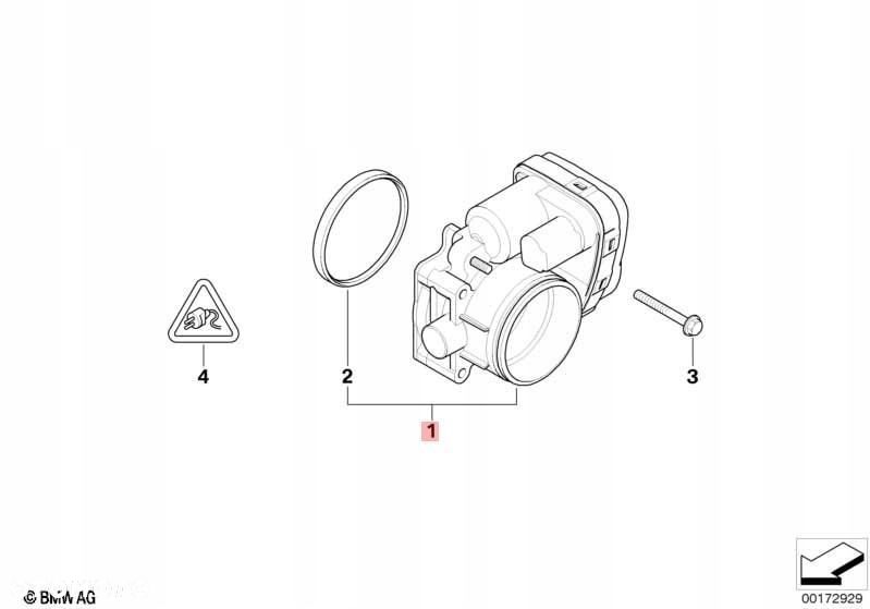 przepustnica bmw e46 1.8 1439224 - 2