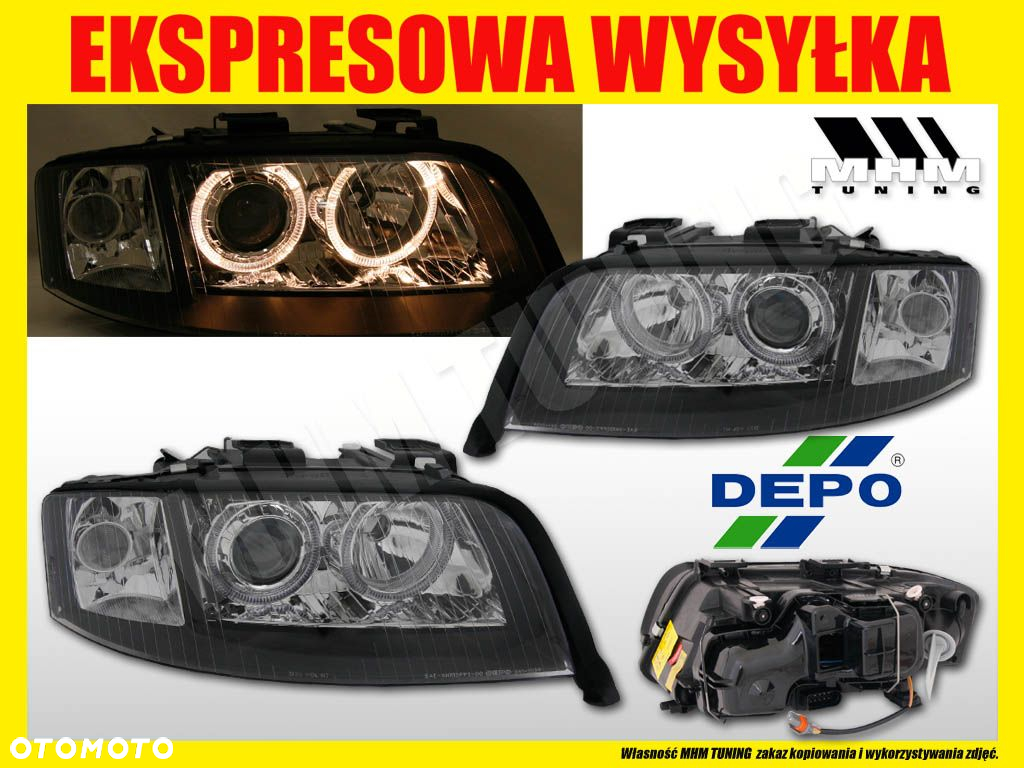 Reflektor Lampa Xenon Ringi Audi A6 C5 4b Lift 01- - 2