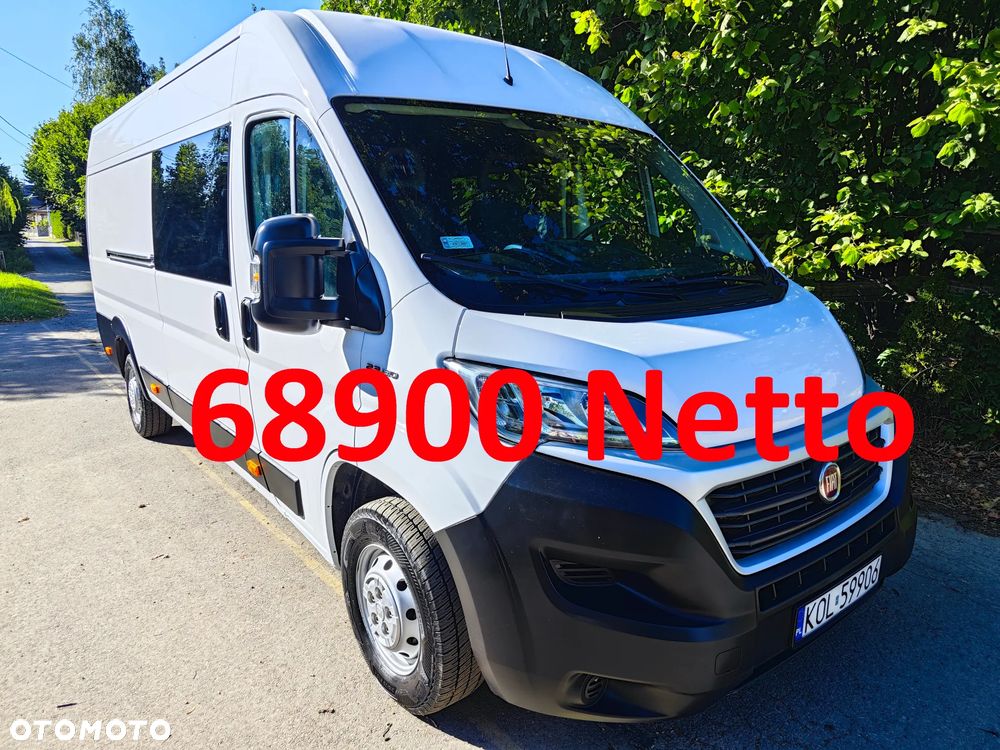 Fiat Maxi DUCATO DOCA Salon PL BEZ ADBLUE 130koni EURO 6, 7os 187tyś km L4H2 VAT 23% PO SERWISIE Cały w Oryginale Klima - 1