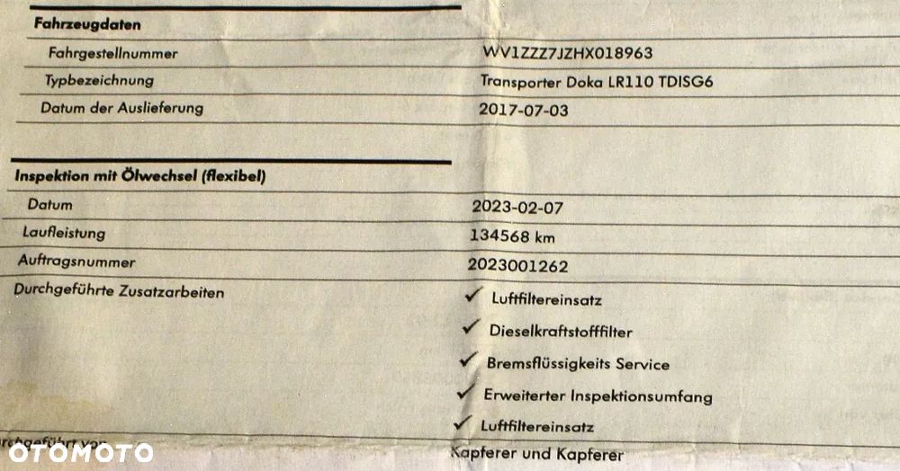 Volkswagen TRANSPORTER T6 DOKA JAK NOWY - 35
