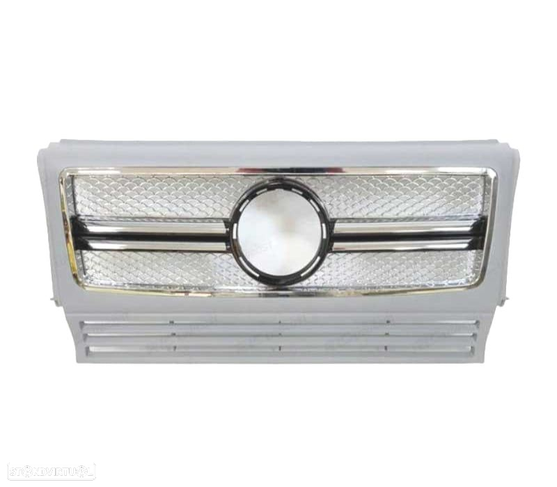 GRELHA FRONTAL MERCEDES W463 89-12 CINZA - 2