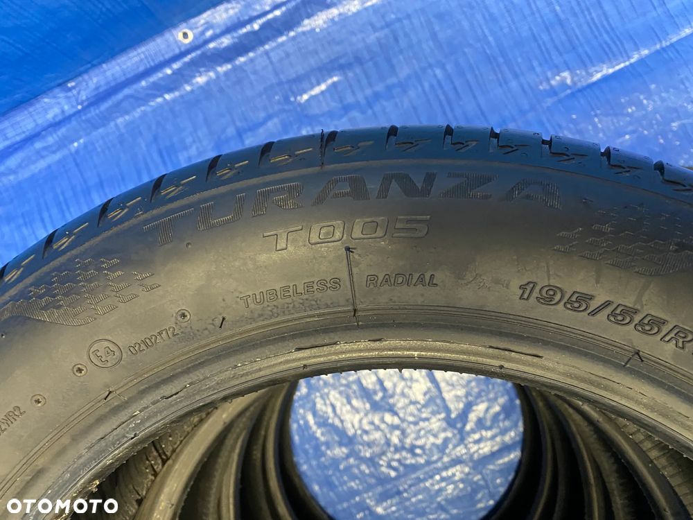 OPONA 16 OPONY LETNIE LATO KOMPLET OPON 4SZT BRIDEGSTONE TURANZA T005 195/55R16 87H BIEŻNIK 6,8mm  2021 - 8