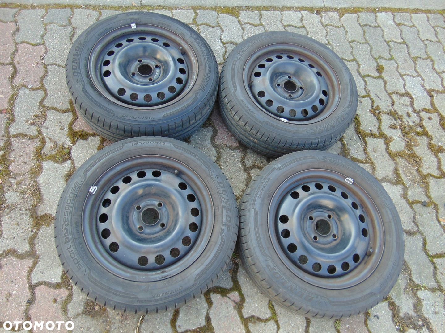 KOŁA FELGI STALOWE OPONY OPEL 4X100 R15 185/60 R15 ET43 LATO LETNIE - 1