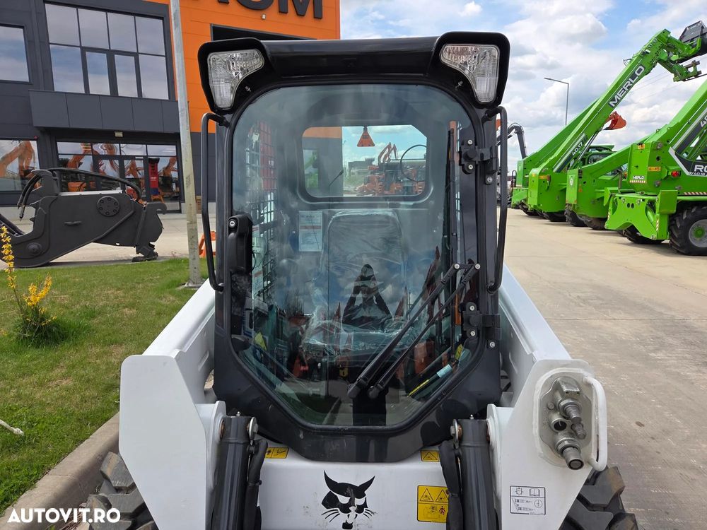 Bobcat S510, NOU 2025, ridica 810kg la 2,7t, ANVELOPE PLINE, Aer conditionat, usa cabina, motor Kubota 50CP, sist hidraulic suplimentar, cupa 1mc, furci, posibilitate leasing 5 ani-PROMOTIE 41.900 EUR+Tva - 12