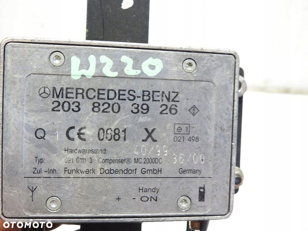 MODUŁ WZMACNIACZ ANTENY MERCEDES W220 2038203926 - 2