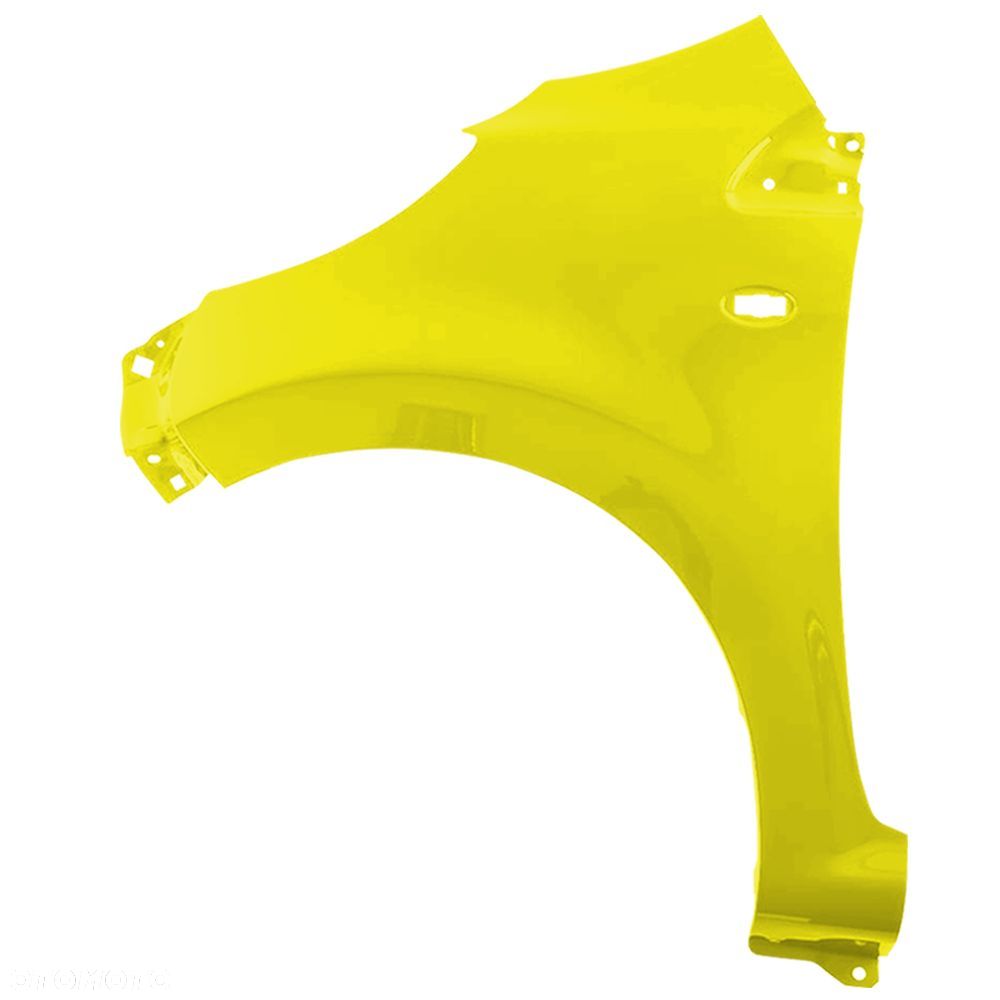 BLU Błotnik PEUGEOT 107 KBL lewy żółty 2005-2014 przód ocynk JauneZitrus - 2