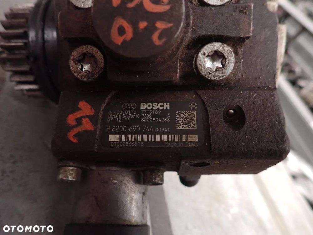 RENAULT TRAFIC II VIVARO LAGUNA III POMPA WTRYSKOWA 2.0 DCI 0445010170 8200690744 - 3