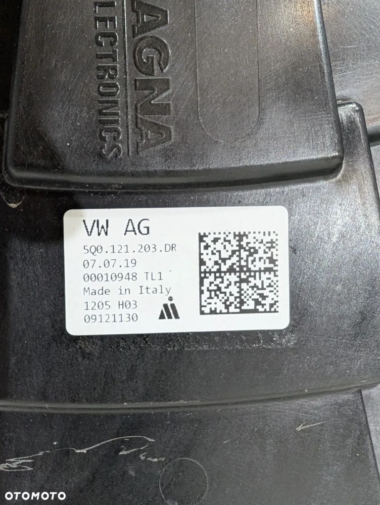 VW GOLF VII PASSAT B8 TOURAN SKODA OCTAVIA SEAT ATECA AUDI WENTYLATOR CHŁODNICY 5Q0121203DR 5Q0121205BB 5Q0121207BK - 6