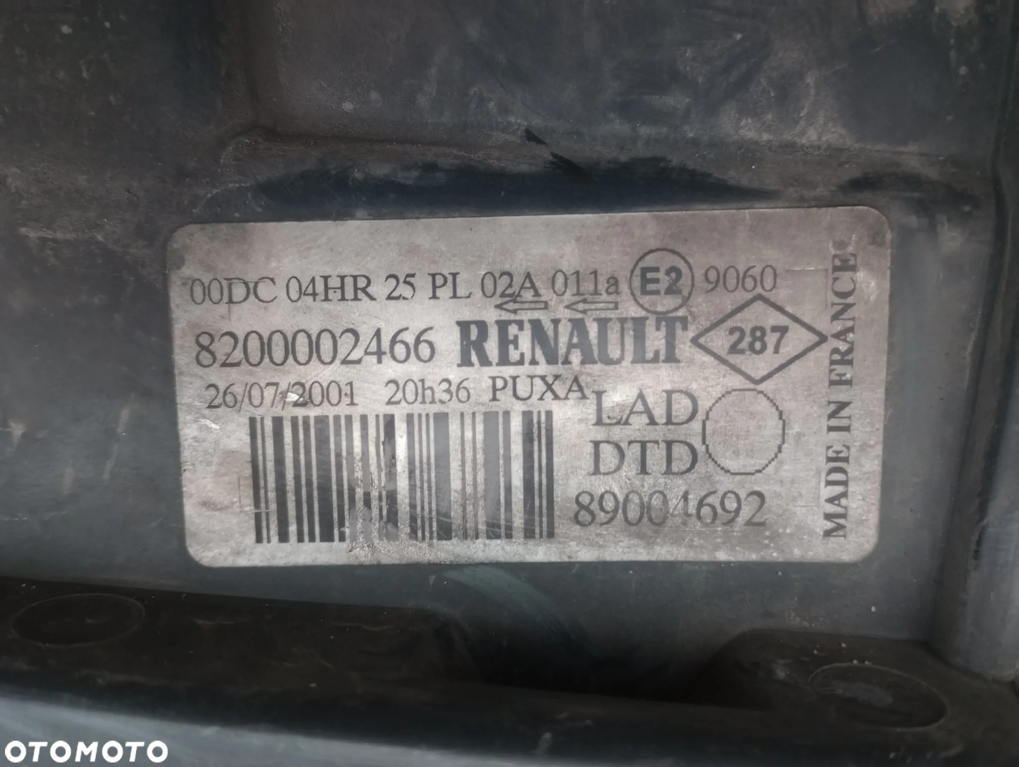 Lampa Przednia Prawy Przód P.P. Renault Laguna II Xenon 8200002466 - 5