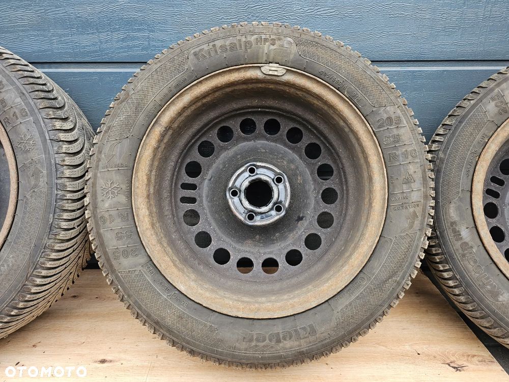 KOŁA FELGI STALOWE OPONY ZIMOWE 205/55 R16 OPEL ASTRA J K MOKKA 5x105 6,5J ET39 - 17