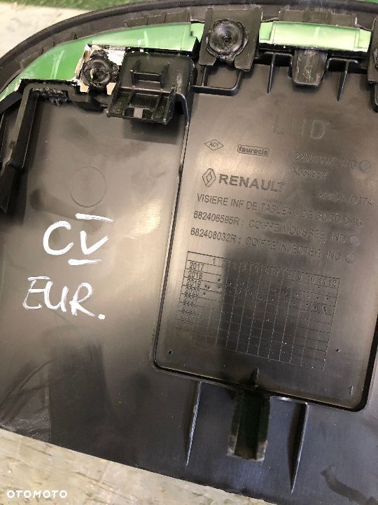 RENAULT CLIO V 2019-> RAMKA OBUDOWA LICZNIKA ZEGARÓW 682406595R 682403420R 7170018021T - 2