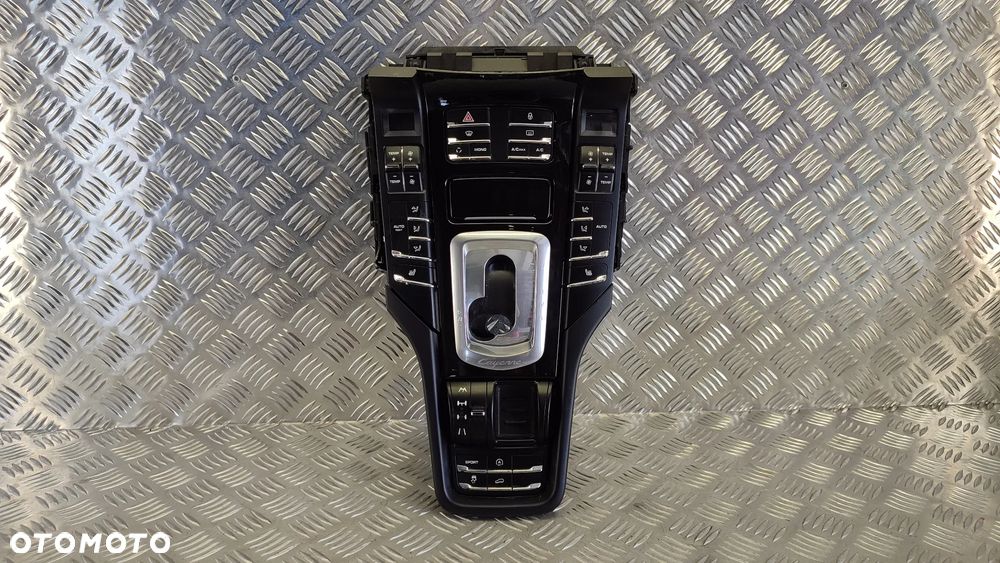PORSCHE CAYENNE II 10-17R PANEL STEROWANIA MMI RAMKA TUNELU OSLONA WYBIERAKA CZARNY 7P5864785A 7P5864785 - 1