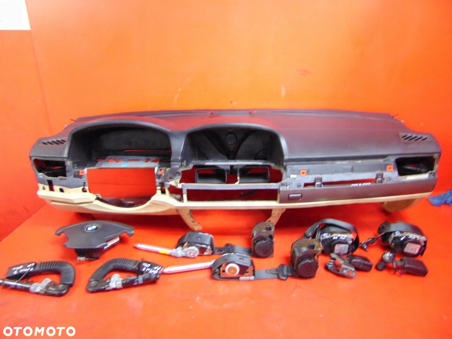 BMW 7 E65 E66 01- DESKA KONSOLA KOKPIT PODUSZKI AIRBAG PASY NAPINACZE KPL - 1
