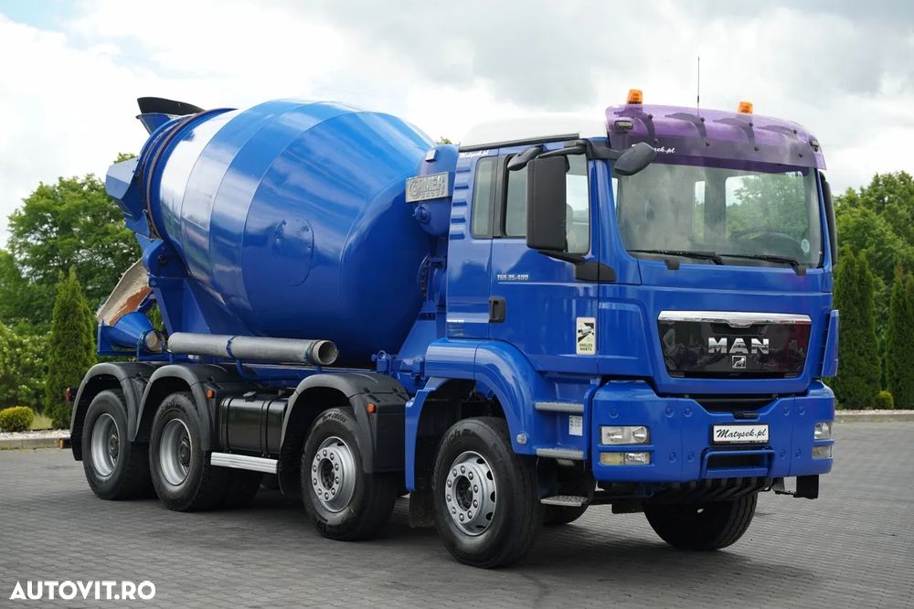 MAN TGS 35.400 / 8x4 / BETONIERĂ / IMER / BETONIERĂ 9 M3 / - 7