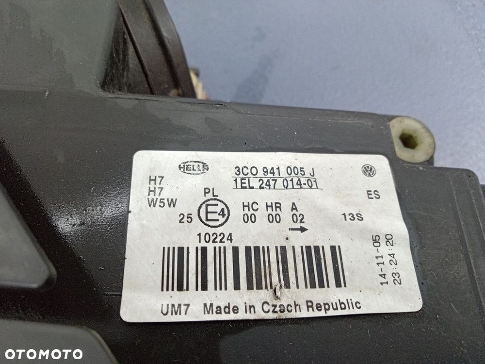 VW PASSAT B6 REFLEKTOR LEWY LAMPA EU 3C0941005J - 5