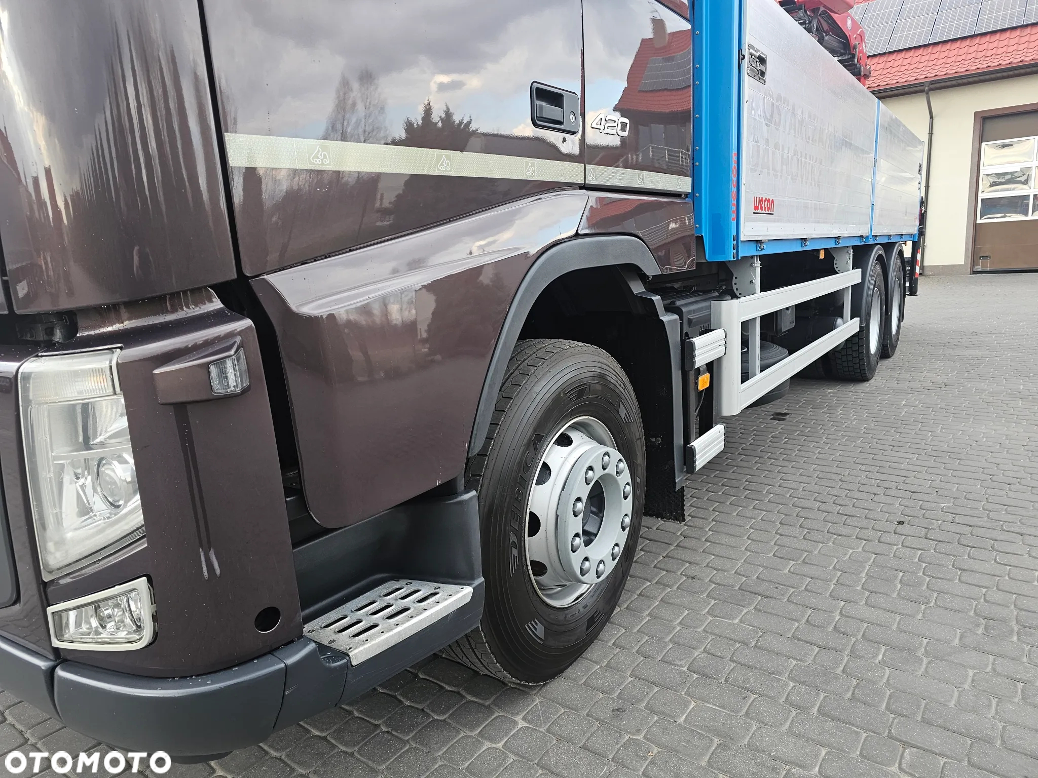 Volvo FH 420 6X4+HDS HMF18000 12,5m Składany w Z - 16