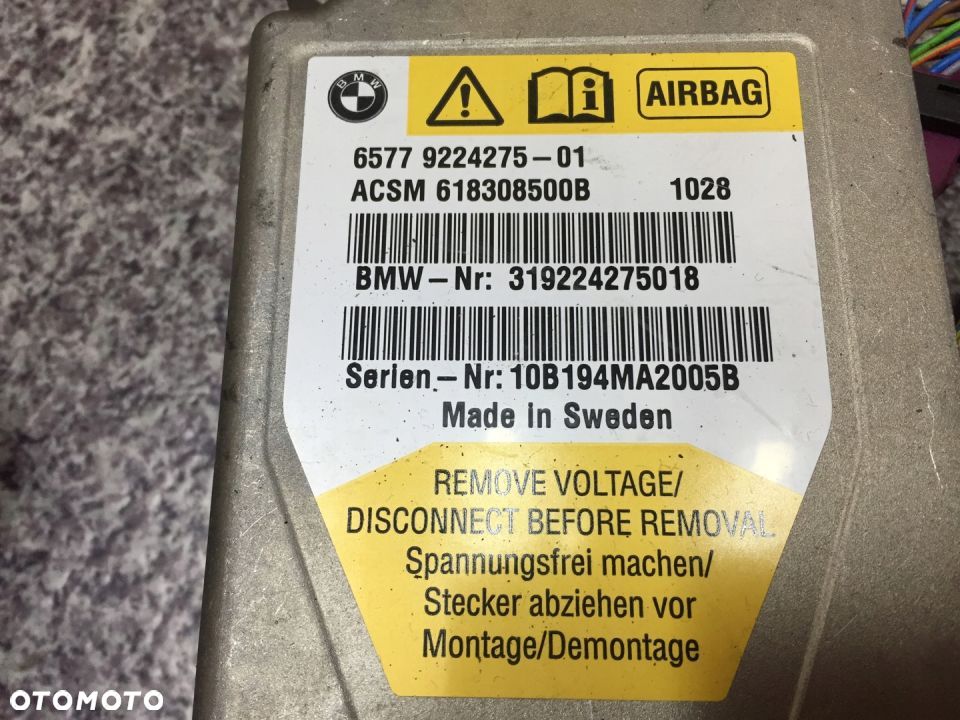 BMW F01 poduszka kierowcy pasazera pasy modul KPL - 6