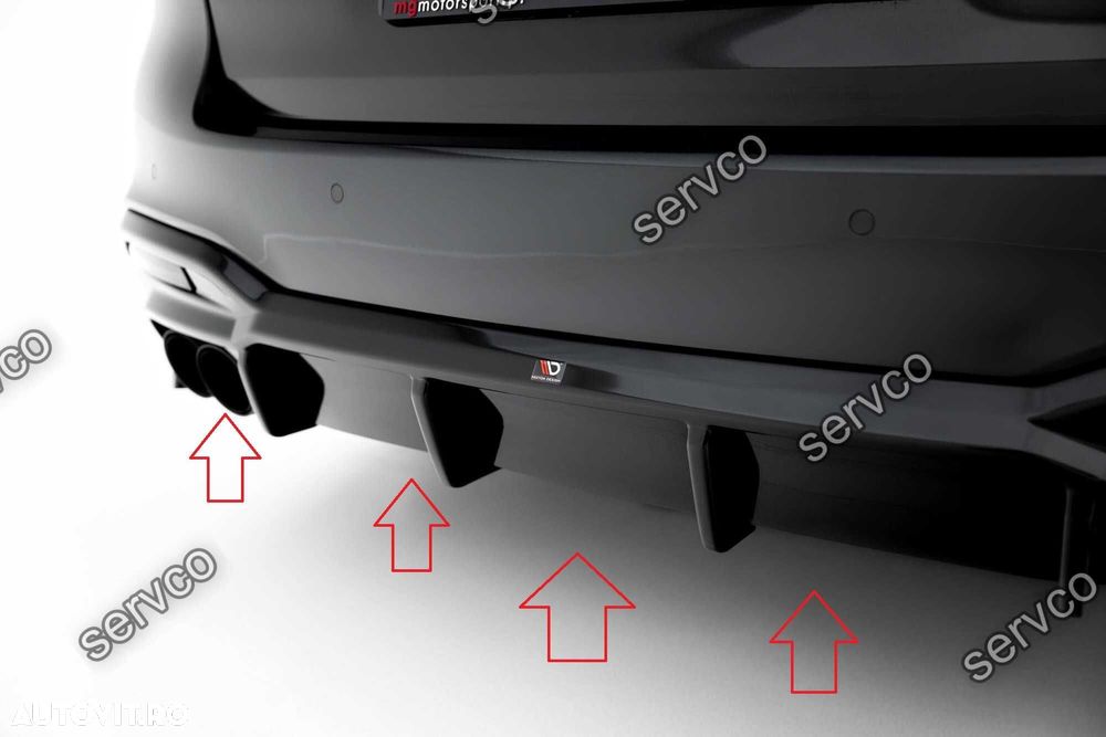 Difuzor bara spate Bmw Seria 5 G30 G31 M pachet M550i Sedan v10 Maxton - 4