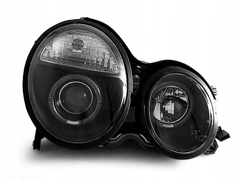 Lampy Mercedes W210 99-02 E-Klasa Ringi Black - 1