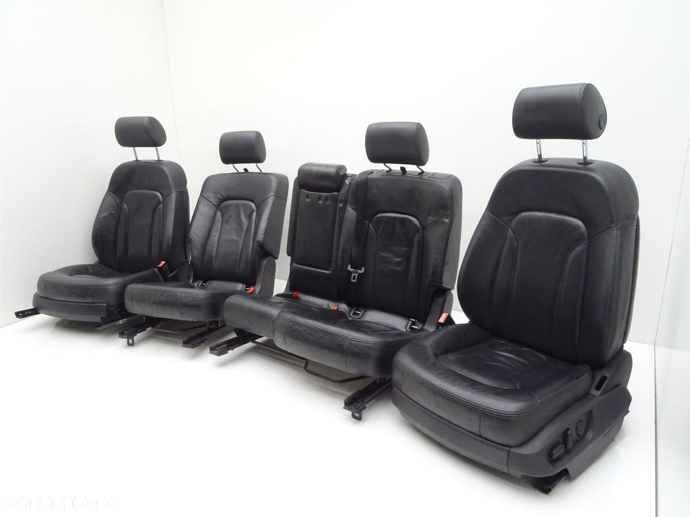 Komplet foteli przód tył kanapa skóra 8e0881106ca audi q7 4l - 3