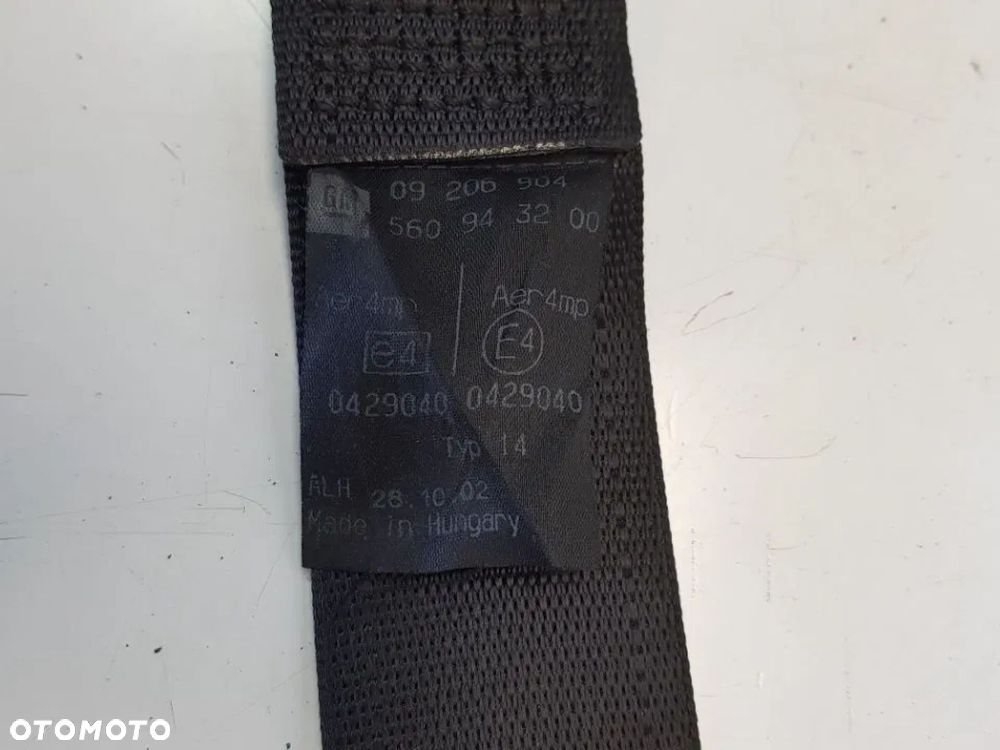 PAS BEZPIECZEŃSTWA prawy Przód pasażera Opel Agila A I 2000-2007r - 4