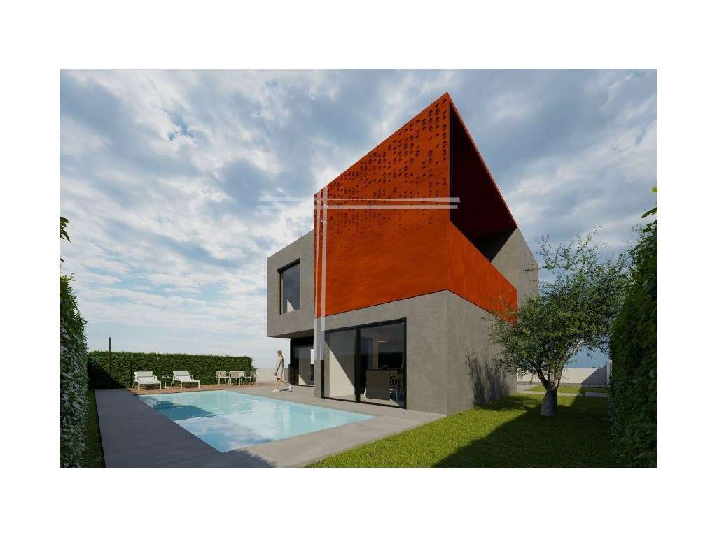 Moradia isolada T4, arquitetura contemporânea com garagem e piscina... - Grande imagem: 4/17
