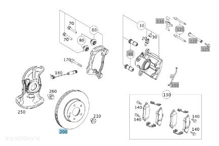 MERCEDES W212 W221 W216 Tarcze hamulcowe przod - 3