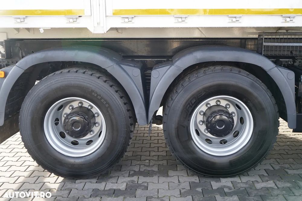 MAN TGS 33.360 / 6x4 / BASCULĂ SPATE 5.8 M + HIAB XS 122 HGV / RADIOCOMANDĂ / HGV ÎN SPATELE CABINEI / EURO 5 / MANUALĂ - 25