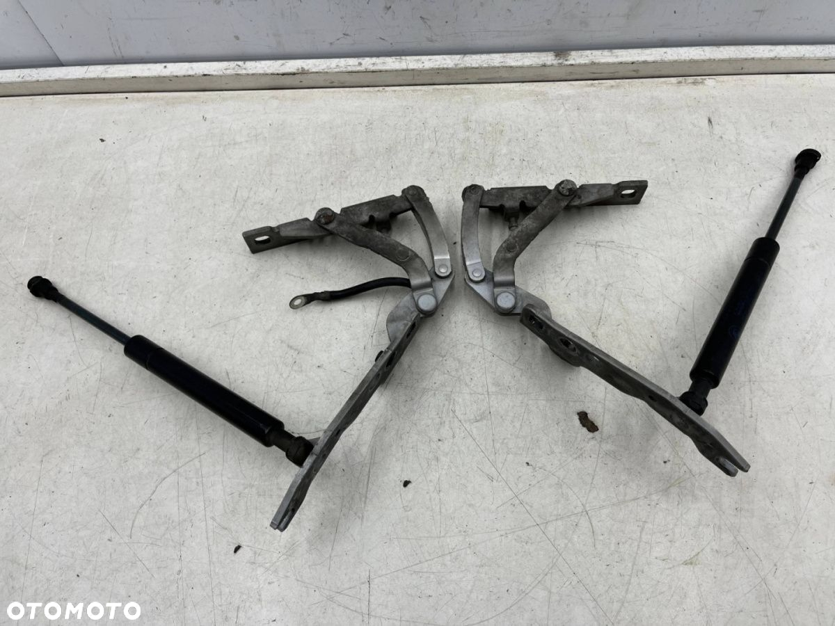 Zawias maski BMW X5 I E53 99-06r. pokrywy silnika lewy prawy komplet z silownikami 8402173 8402174 - 5
