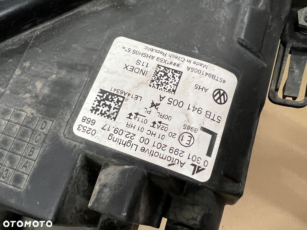 LAMPA PRZEDNIA LEWA VW TOURAN 5TB 5TB941005A - 3