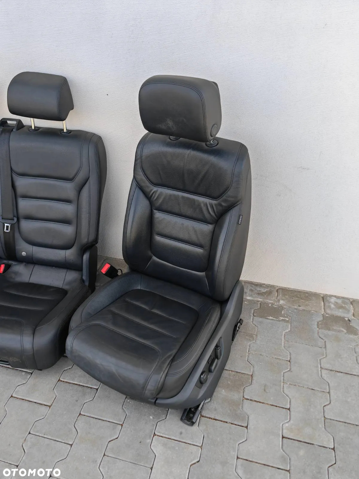 VW TOUAREG 7P 10-18R FOTEL FOTELE KANAPA KOMPLET SKÓRA ANTRACYT - 2